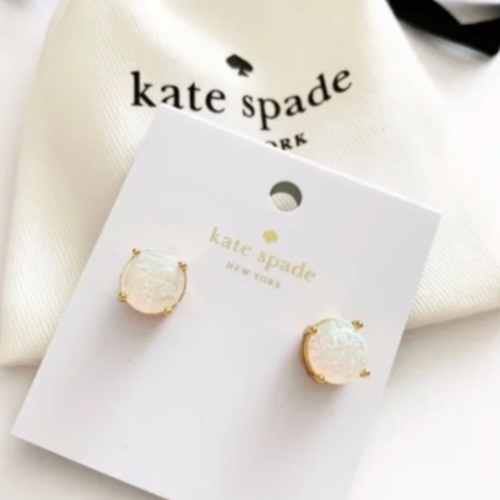 kate spade glitter studs.